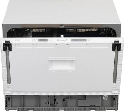 Встраиваемая посудомоечная машина WEISSGAUFF BDW 4106 D,  компактная, ширина 55см, полновстраиваемая, загрузка 6 комплектов