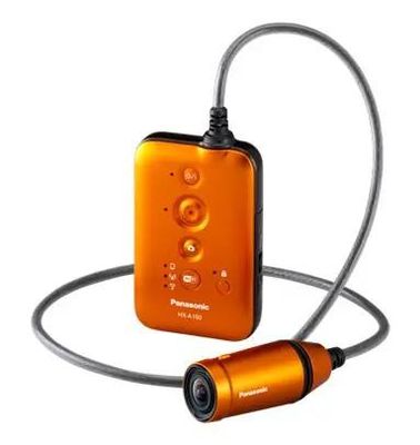 Видеокамера Panasonic HX-A100, оранжевый,  Flash [hx-a100ee-d]