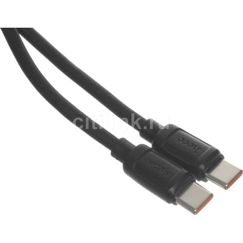 Кабель Hoco X115, USB Type-C (m) — USB Type-C (m), 1м, 5A, черный [52018]