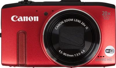 Цифровой компактный фотоаппарат Canon PowerShot SX280 HS, красный ...