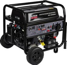 Изображение товара Бензиновый генератор Elitech GES 12500ЕAW 9.5кВт с автозапуском колеса АКБ