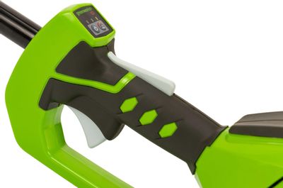 Триммер электрический GREENWORKS GD40BCK4, аккумуляторный, 40В, 4Ач, с ...