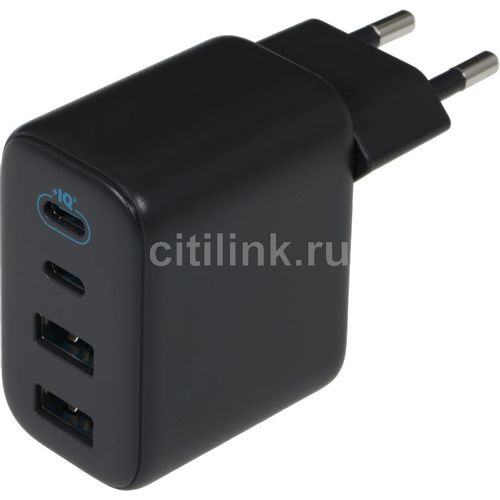 Сетевое зарядное устройство ANKER Zolo, 2xUSB-A, 2xUSB-C, 50Вт, 3A, черный [a121eg11]
