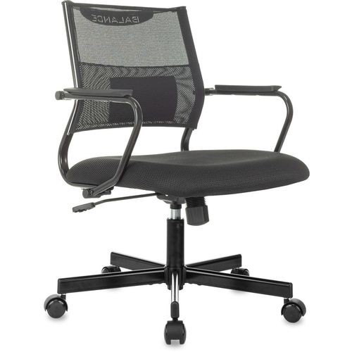 Кресло Бюрократ СН Баланс-Низкий (CH Balance-Low), сетка/ткань, до 150кг, черный