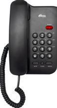 Проводной телефон Ritmix RT-311, черный – купить в Ситилинк | 1887003