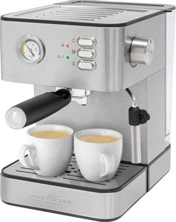 Кофеварка PROFI COOK PC-ES 1209,  рожковая,  серебристый