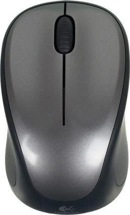 Мышь беспроводная Logitech M235, радио, оптическая, USB, 1000dpi, серый и черный [910-002201]