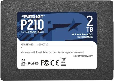 SSD накопитель Patriot P210 P210S2TB25 2ТБ, 2.5", SATA III,  SATA