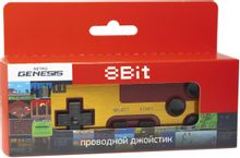 Геймпад RETRO GENESIS Controller 8 Bit P1 для Dendy, красный