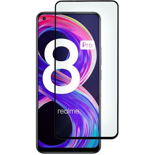 Защитное стекло для экрана ZIBELINO для Realme 11 4G/10 4G/9 4G/9 Pro+ 5G/8 4G/8 Pro 4G антиблик, 5D, 1 шт, черный [ztg-5d-rlm-8-blk]