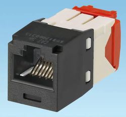 Модуль Panduit (CJ5E88TGBL) информ. Mini-Com RJ45 кат.5E UTP черн.