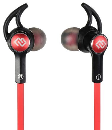 Наушники Digma BT-03, Bluetooth, вкладыши, черный/красный [e712bt]