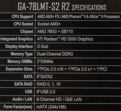 Gigabyte discount 78lmt s2r2