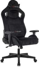 Изображение товара Игровое кресло ZOMBIE Ghost на колесиках регулируемое ткань черное