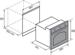 Духовой шкаф электрический ZIGMUND & SHTAIN E 161 B, 72л, черный