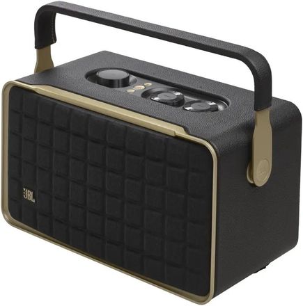 Колонка портативная JBL Authentics 300, 100Вт, Google Assistant, Amazon Alexa, черный [jblauth300blk]