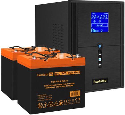 ИБП EXEGATE SineTower SZ-2000.LCD.AVR.3SH.1C13.USB,  2000ВA [ex296843rus]
