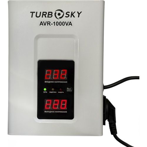 Стабилизатор напряжения TURBOSKY AVR-1000VA, белый