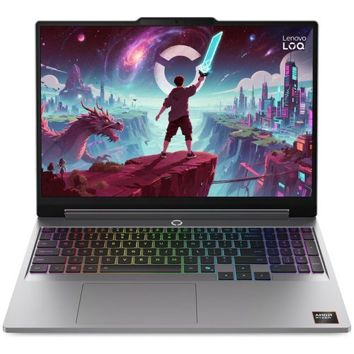 Ноутбук игровой Lenovo LOQ 15AHP11, 15.3", 2026, IPS, AMD Ryzen 7 250 3.3ГГц, 8-ядерный, 16ГБ DDR5, 512ГБ SSD, NVIDIA GeForce RTX 5050 для ноутбуков - 8 ГБ, TGP 115Вт, без операционной системы, серый [83tn003fps]