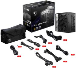 Блок питания MSI MPG A1000G, 1000Вт, черный