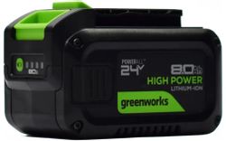 Батарея аккумуляторная GREENWORKS G24HP8, 24В, 8Ач, Li-Ion