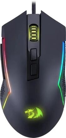 Мышь проводная Redragon Trident Lite, игровая, оптическая, USB, 8000dpi, черный [72018]