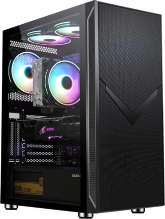 Корпус ATX Accord ACC-3501, Midi-Tower, без БП,  черный