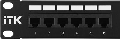 Патч-панель ITK (PP24-1UC5EU-D05) 19" 1U 24xRJ45 кат.5E UTP – купить в ...