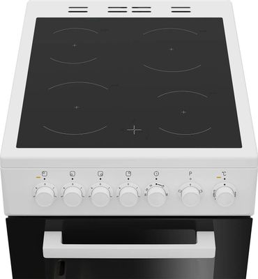 Электрическая плита Indesit IS5V4PHW, стеклокерамика, без крышки, белый ...