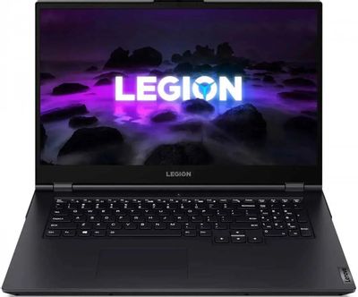 Ноутбук игровой Lenovo Legion 5 17ACH6H 82JY0006RK, 17.3", AMD Ryzen 5 5600H 3.3ГГц, 6-ядерный, 16ГБ DDR4, 512ГБ SSD,  NVIDIA GeForce  RTX 3060 для ноутбуков - 6 ГБ, без операционной системы, темно-синий