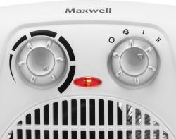 Тепловентилятор ТЭН Maxwell MW-3458, с термостатом, белый