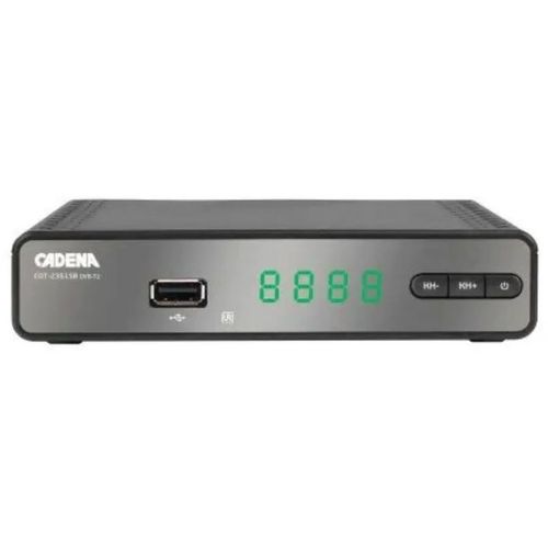 Ресивер DVB-T2 Cadena CDT-2351SB, черный