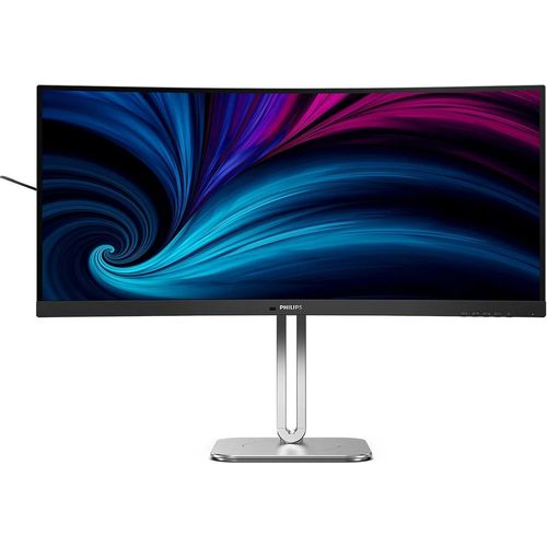 34″ Монитор Philips 34B2U5900C, 5120×2160, VA, 120Гц, 2хHDMI, 1хDP, изогнутый, черный и серебристый