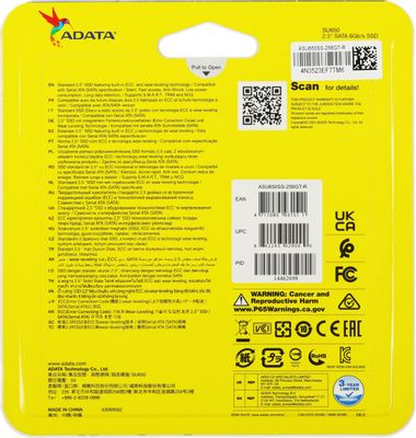 SSD накопитель A-Data Ultimate SU650 ASU650SS-256GT-R 256ГБ, 2.5", SATA ...