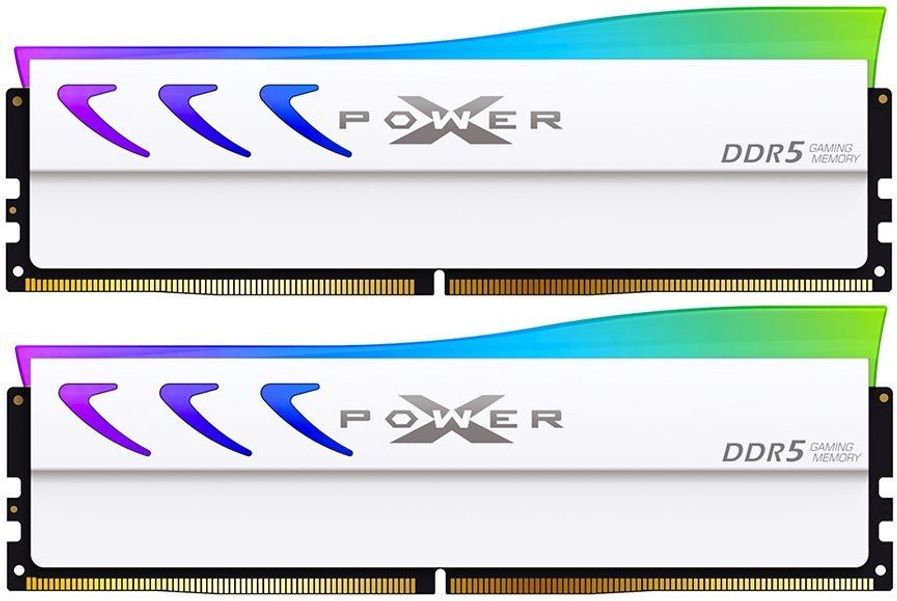 Оперативная память Silicon Power Xpower Storm SP064GXLWU64AFDL DDR5 - 2x 32ГБ 6400МГц, DIMM, White, Ret