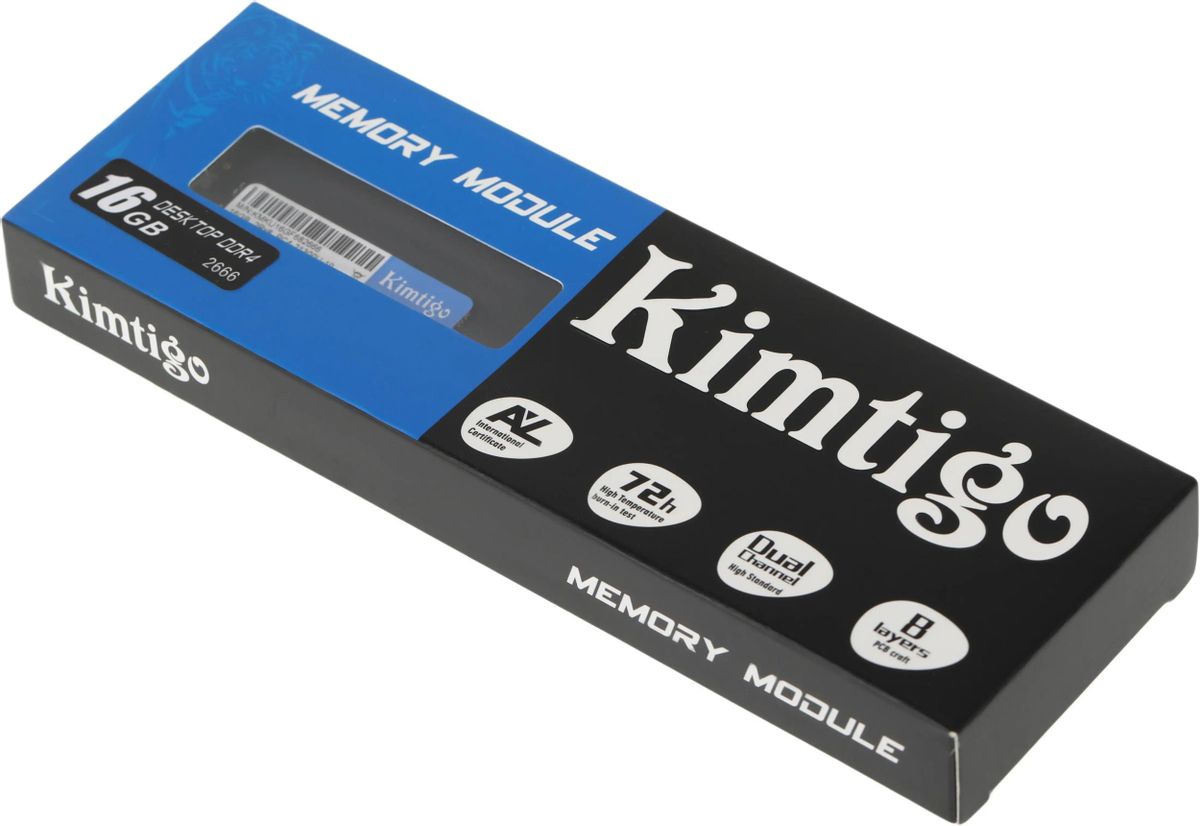 Оперативная память KIMTIGO KMKU16GF682666 DDR4 - 1x 16ГБ 2666МГц, DIMM, Ret  – купить в Ситилинк | 1740205