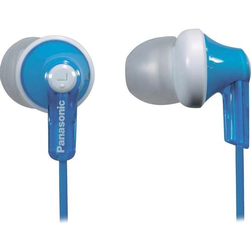 Наушники Panasonic RP-HJE118GU, 3.5 мм, внутриканальные, белый/голубой [rp-hje118gua]