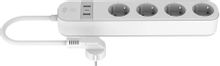 Умная розетка Digma DiPlug Strip 55 EU Wi-Fi белый