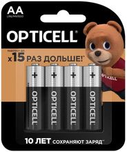 Изображение товара Батарейки OPTICELL Basic LR6 AA щелочные 4 шт для устройств