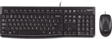Комплект (клавиатура+мышь) Logitech MK120, USB, проводной, с ...