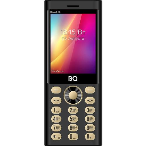 Сотовый телефон BQ Barrel XL 2832, черный/золотистый