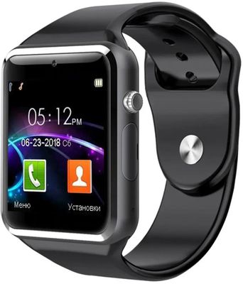 Смарт-часы JET Phone SP1, 48мм, 1.54", серый / черный [sp1 black ...