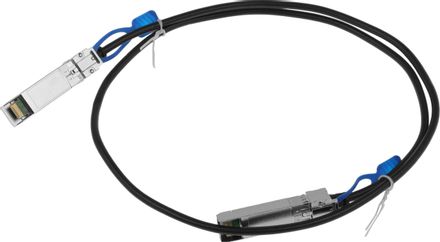 Патч-корд MIKROTIK XS+DA0001 1м, многожильный, 1 шт, черный