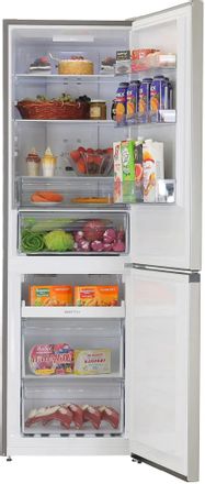 Холодильник двухкамерный Gorenje NRKP61EA2XL4 No Frost Plus, серебристый металлик