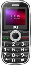 Изображение товара Сотовый телефон BQ Blues 1867 черный для пожилых с FM радио, MP3 и фонариком