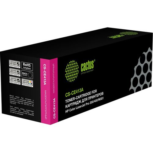 Картридж Cactus CS-CE413A, CE413A, пурпурный / CS-CE413A