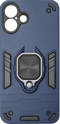 Чехол (клип-кейс) BORASCO Anti-Shock case, для Apple iPhone 16, противоударный, синий