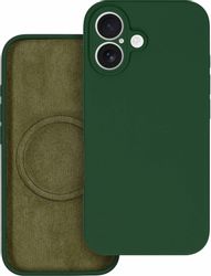Чехол (клип-кейс) ZIBELINO Hard Case, для Apple iPhone 16, темно-зеленый