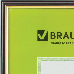 Рамка BRAUBERG 390259, 30x40см, пластик, дерево красное/золотистый (уп.:1шт)