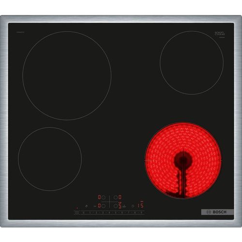 Электрическая варочная поверхность Bosch PKE645FP2E, конфорок: 4 шт., стеклокерамика, независимая, черный